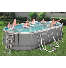 KRK ovális fémvázas medence szett 549x274x122 cm