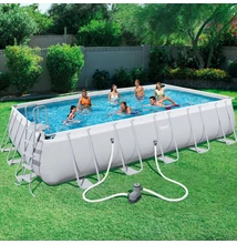 CASABLANCA szögletes fémvázas medenceszett 671x366x132 cm CASABLANCA szögletes fémvázas medenceszett 671x366x132 cm