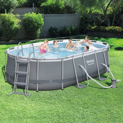 Bestway Power Steel™ 427x250x100 cm ovális medence szett