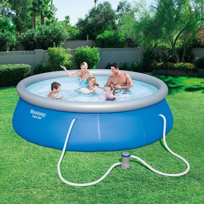 SWEET POOL 396x84 cm felfújható peremű, puhafalú medence szett